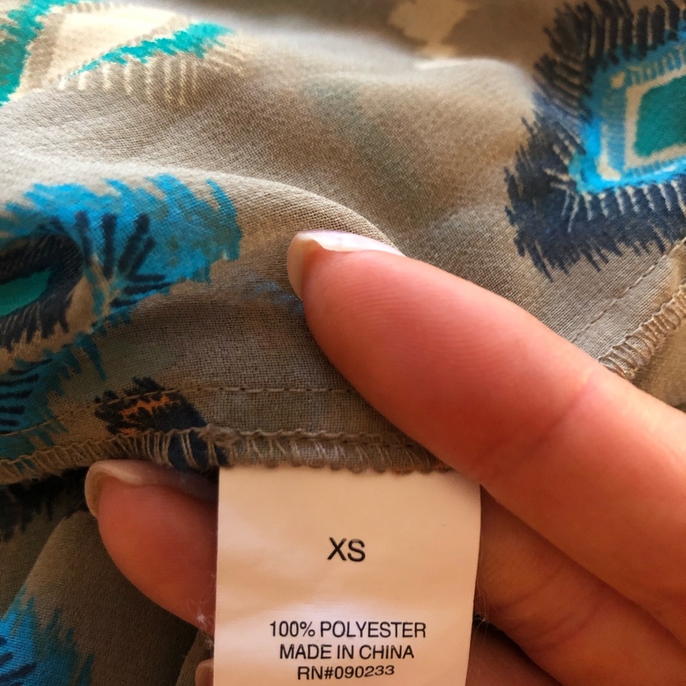 Southwest Sheer Tank Top XS - Picture 3 of 5